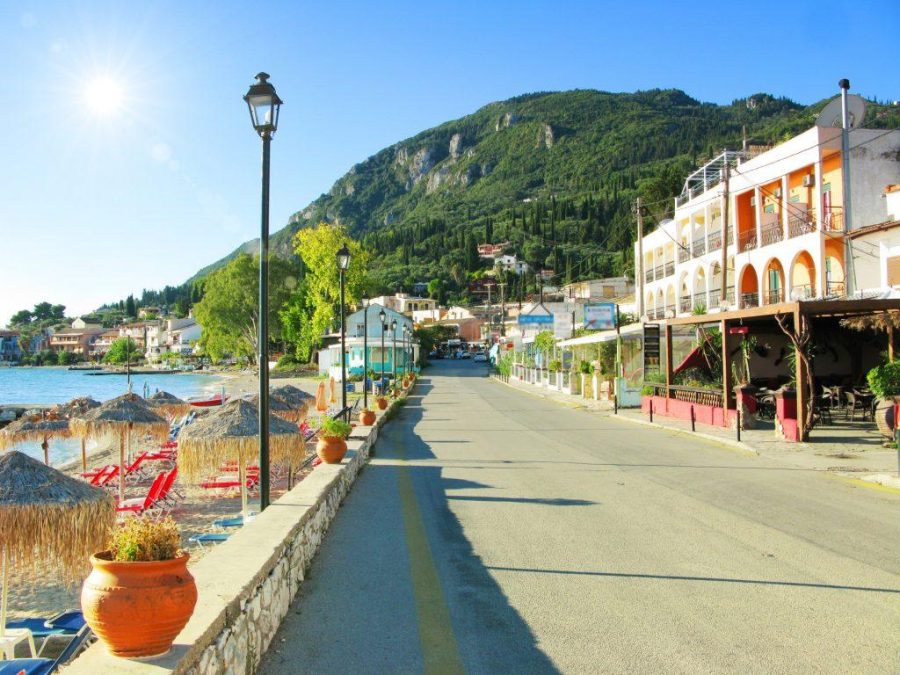 benitses central corfu the village